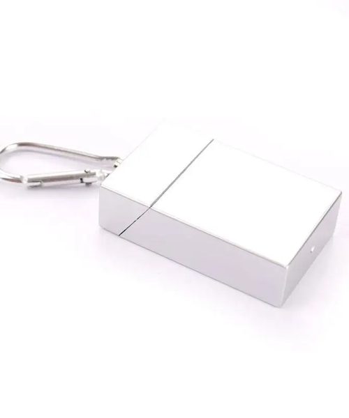 Cendrier de poche boîte en métal rond compact