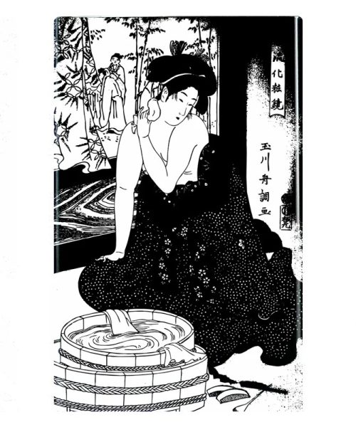 Boîte à cigarettes japonaise motif samouraï